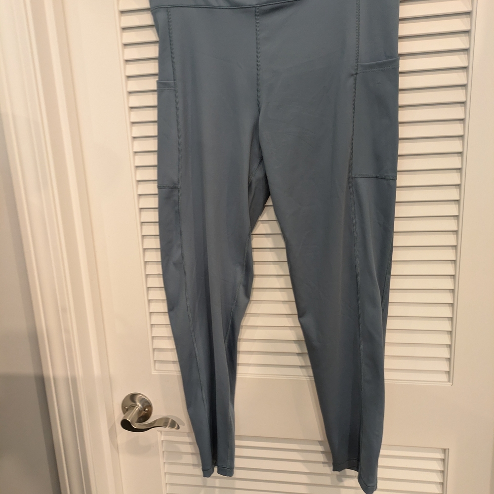 Blue High-Waisted Leggings Size XL Unisex